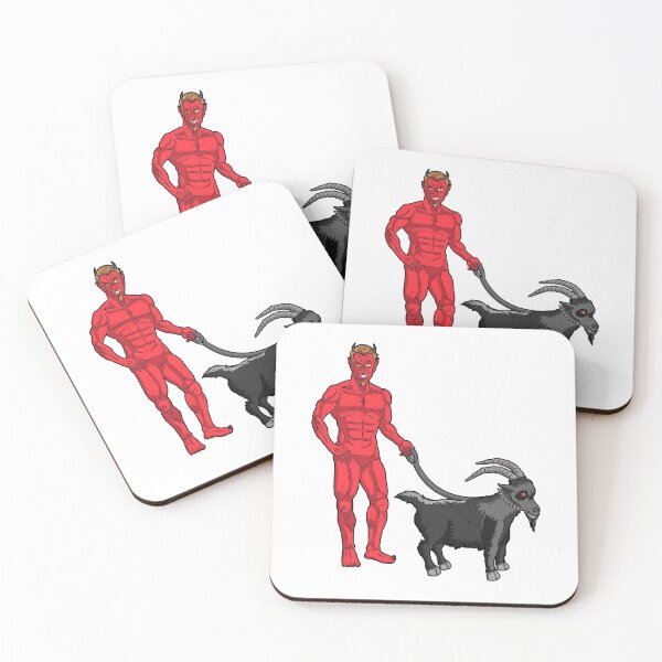 Item preview, DEVIL WITH GOAT ON A LEASH  designed and sold by Dwarf-Monkey.