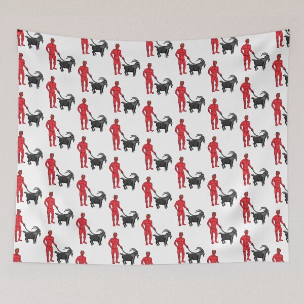 Item preview, DEVIL WITH GOAT ON A LEASH  designed and sold by Dwarf-Monkey.