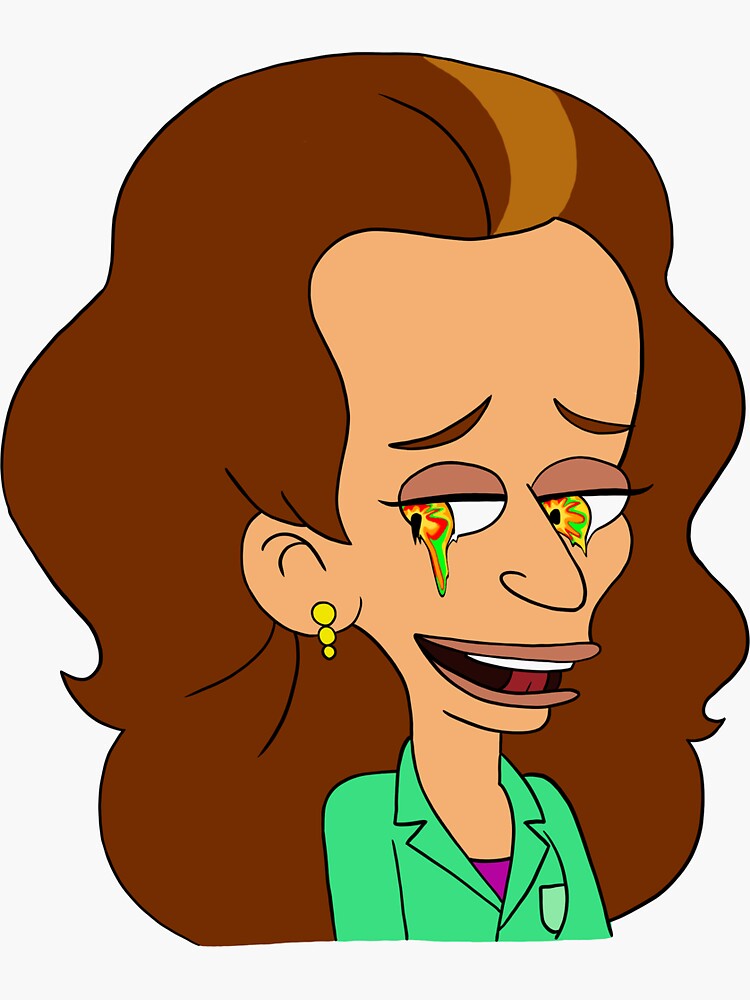 "Jay’s Mom from Big Mouth Trippy " Sticker by betkakayd Redbubble