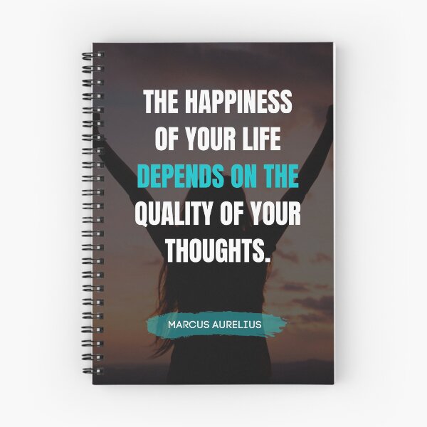 Item preview, Happiness Of Life - Inspirational Quote by Marcus Aurelius designed and sold by LifeOnWords.