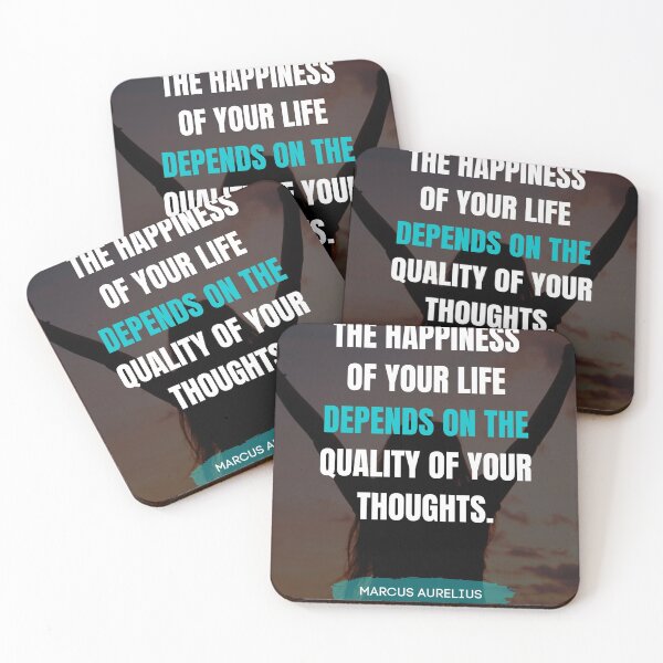 Item preview, Happiness Of Life - Inspirational Quote by Marcus Aurelius designed and sold by LifeOnWords.