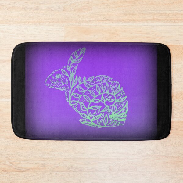 Item preview, Purple and Black bunny, maori style rabbit design designed and sold by CateJacobs.