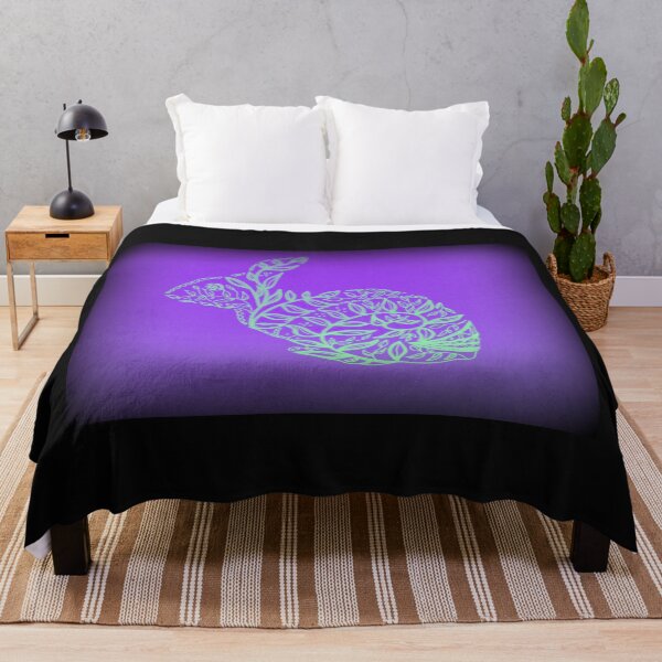 Item preview, Purple and Black bunny, maori style rabbit design designed and sold by CateJacobs.