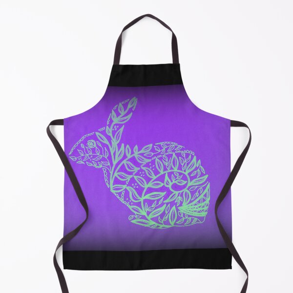 Item preview, Purple and Black bunny, maori style rabbit design designed and sold by CateJacobs.