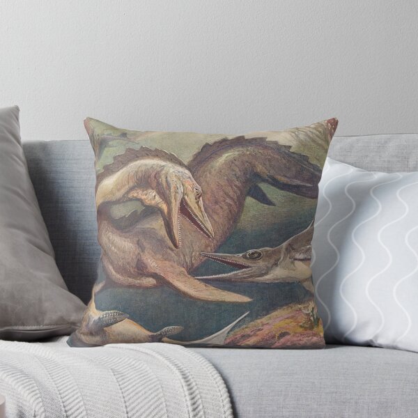Item preview, Mosasaurus and ichthyosaurus illustration designed and sold by Vintage Designs +.