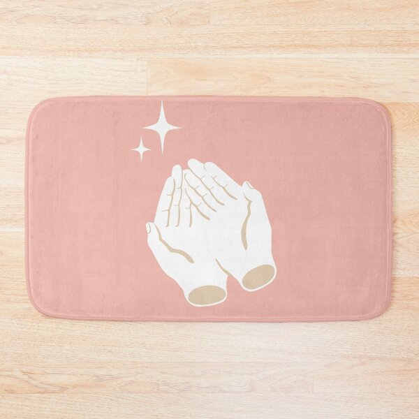 Item preview, Caring hands pink aesthetic with two stars designed and sold by Nossikko.