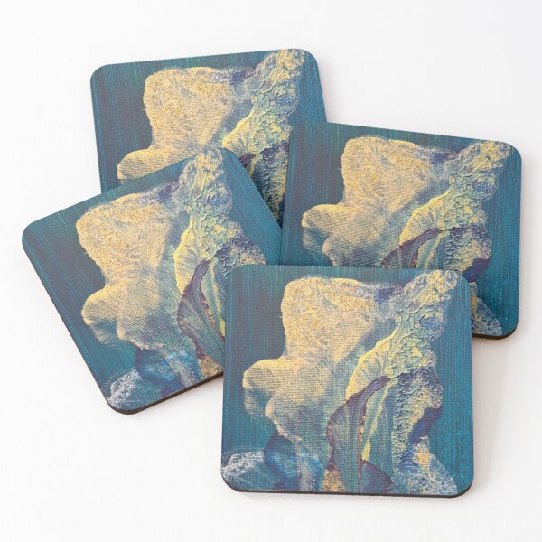 Item preview, Teal Abstract Flower designed and sold by AlternativeHue.