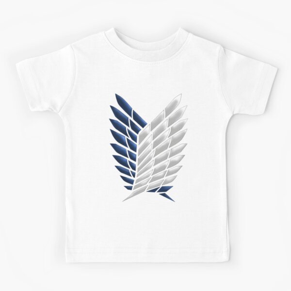 Attack On Titan Survey Corps Logo Kids T Shirt By Ryryry Redbubble - attack on titan tee roblox