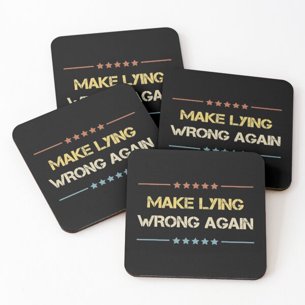Item preview, Make Lying Wrong Again, Stop Fake News, Retro Vintage designed and sold by TheFirstOne.