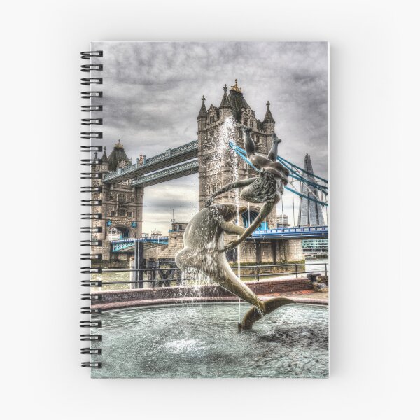 Item preview, Tower Bridge And The Girl And Dolphin Statue designed and sold by Londonimages.