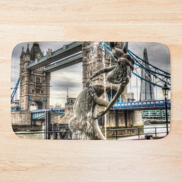 Item preview, Tower Bridge And The Girl And Dolphin Statue designed and sold by Londonimages.