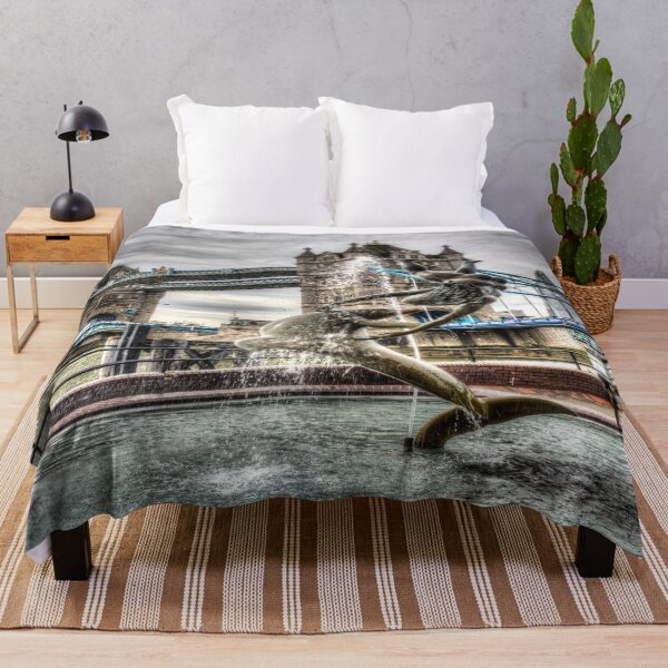 Item preview, Tower Bridge And The Girl And Dolphin Statue designed and sold by Londonimages.