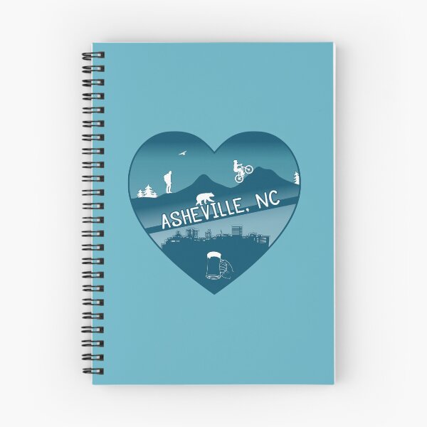 Item preview, Asheville Heart - Blue designed and sold by Serena's Asheville Merch.