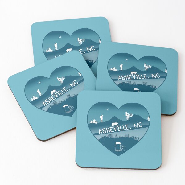 Item preview, Asheville Heart - Blue designed and sold by Serena's Asheville Merch.