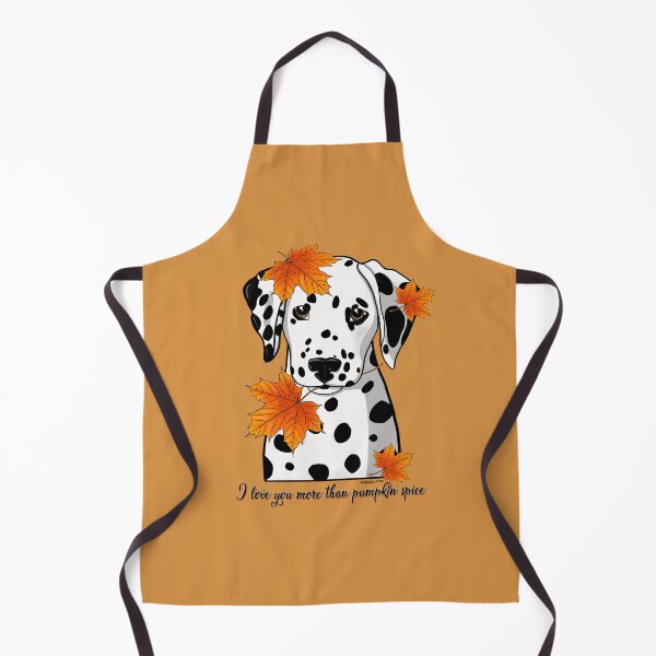 Item preview, Dalmatian I Love You More Than Pumpkin Spice  Black Spotted designed and sold by Atelier Cupcake.