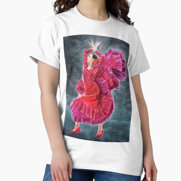 Vista previa del artículo con la obra «Bailaora de flamenco española», diseñado y vendido por MikeVernonArt.
