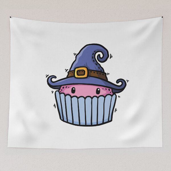 Item preview, Cute halloween pink cupcake. Cute caroon character in halloween theme. designed and sold by maipadpro.