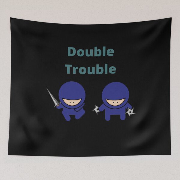 Item preview, Ninja Double Trouble designed and sold by TeeZoneZtore.