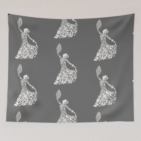 Item preview, Dancing Woman Image Arabic Calligraphy designed and sold by Mystery-shadow.