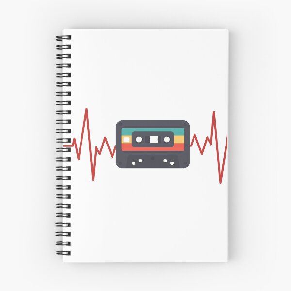 Item preview, Retro Vintage Cassette Heartbeat style design designed and sold by RKSDesigns.