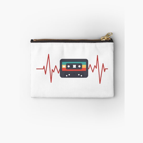 Item preview, Retro Vintage Cassette Heartbeat style design designed and sold by RKSDesigns.