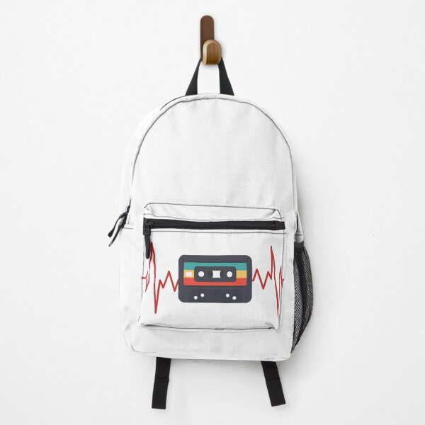 Item preview, Retro Vintage Cassette Heartbeat style design designed and sold by RKSDesigns.