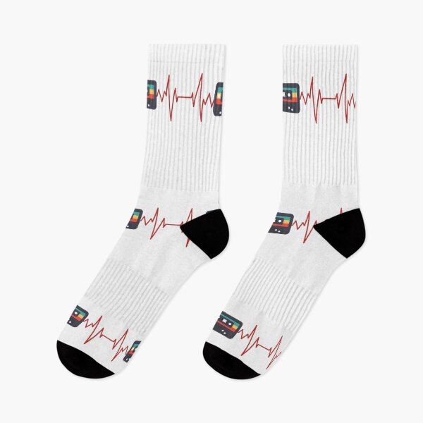 Item preview, Retro Vintage Cassette Heartbeat style design designed and sold by RKSDesigns.