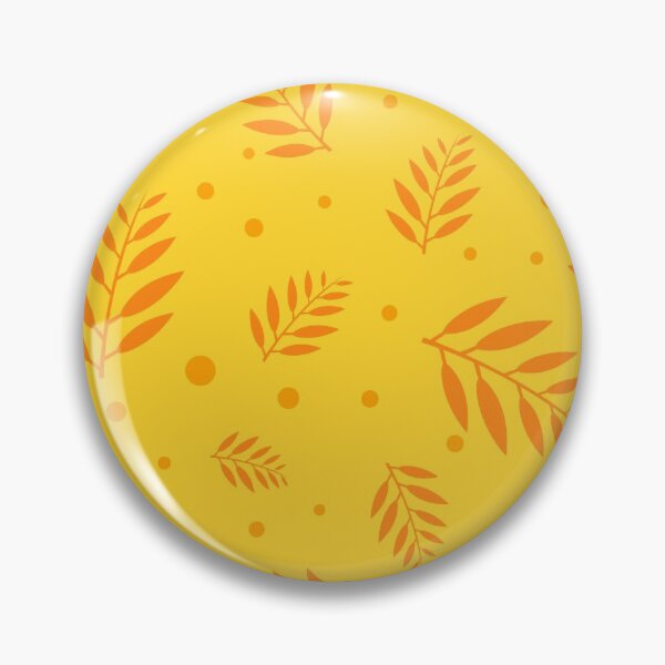 Item preview, Abstract Yellow Floral Leaves Pattern designed and sold by BrightLightArts.