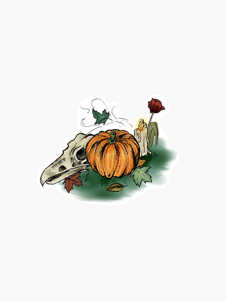 Thumbnail 3 of 3, Sticker, Samhain designed and sold by Innamehe.