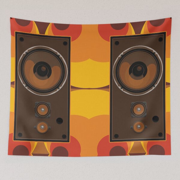 Item preview, Vintage Speaker on retro background designed and sold by timmyce.