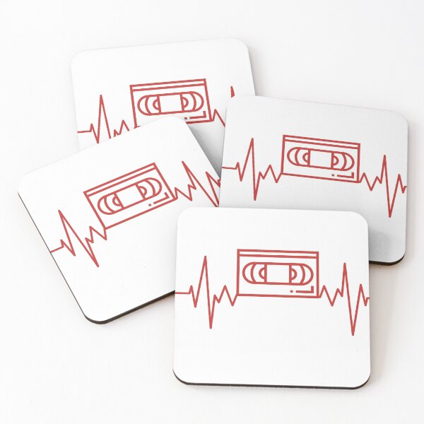 Item preview, I Love Video Tapes Heartbeat design designed and sold by RKSDesigns.