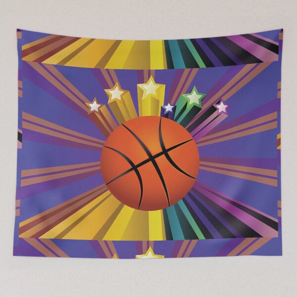 Item preview, Basketball Ball and stars designed and sold by AnnArtshock.
