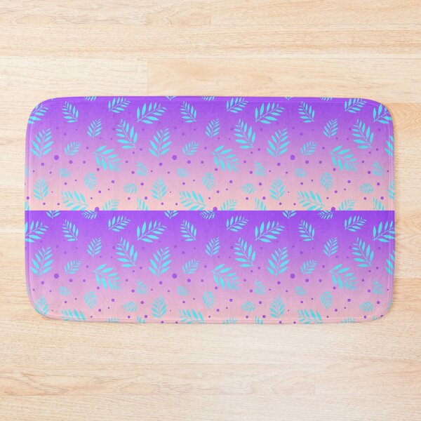 Item preview, Abstract Purple Floral Leaves Pattern designed and sold by BrightLightArts.