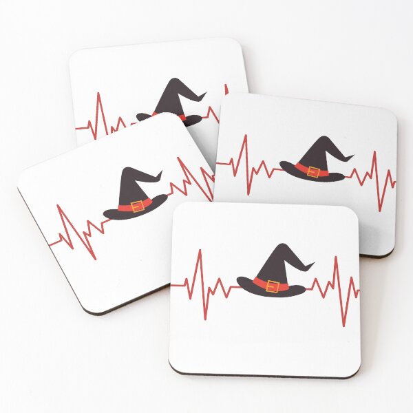 Item preview, Heartbeat Witch Hat Halloween design designed and sold by RKSDesigns.