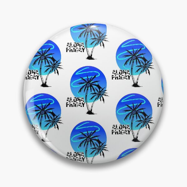 Item preview, Aloha Friday Palms Friday Weekend Summer Blue Sky designed and sold by tarek25.