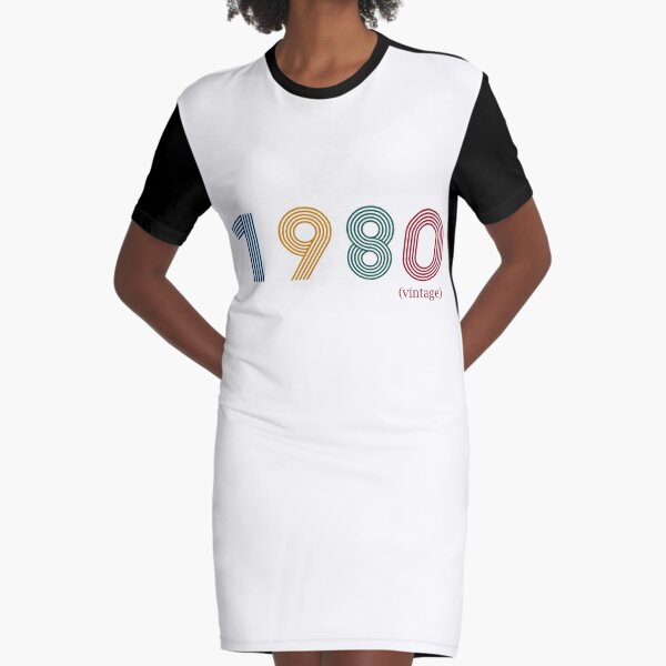 40th birthday vintage Graphic T-Shirt Dress