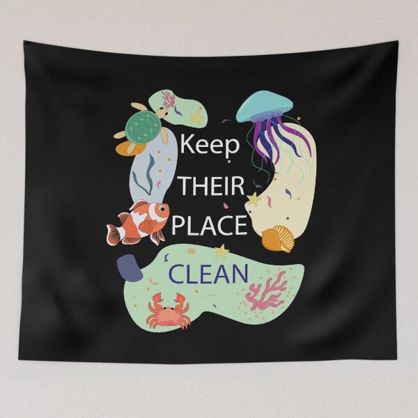 Item preview, Keep their place clean Vibes, Ocean creatures, Sea life 2 designed and sold by SGS-.