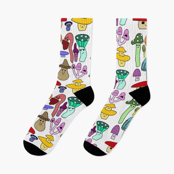 Item preview, rad multicolored mushrooms designed and sold by AJM03.