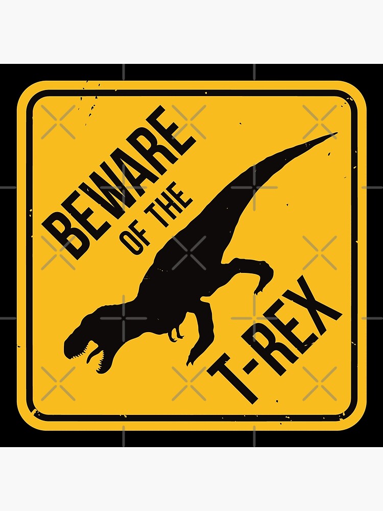 Wall Art Print T-Rex Attack, Gifts & Merchandise