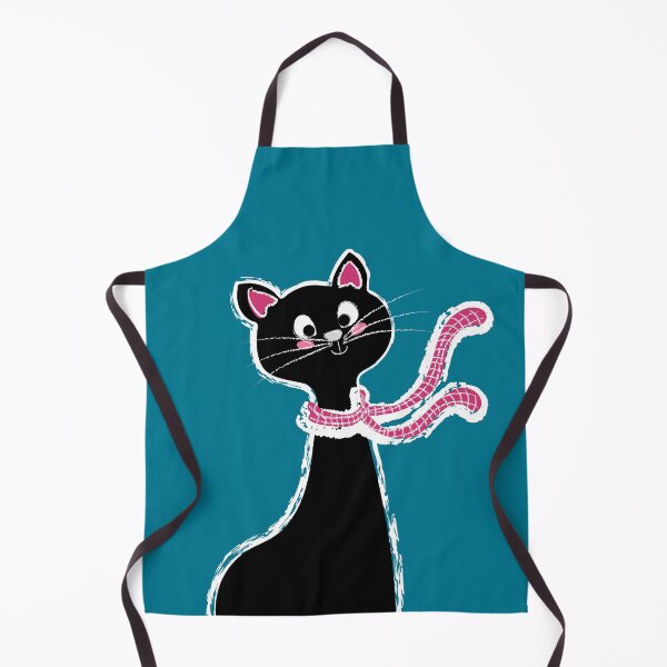 Item preview, Black Cat Long Neck Deep Blue designed and sold by ranadigipaint.