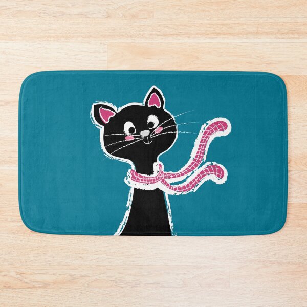 Item preview, Black Cat Long Neck Deep Blue designed and sold by ranadigipaint.