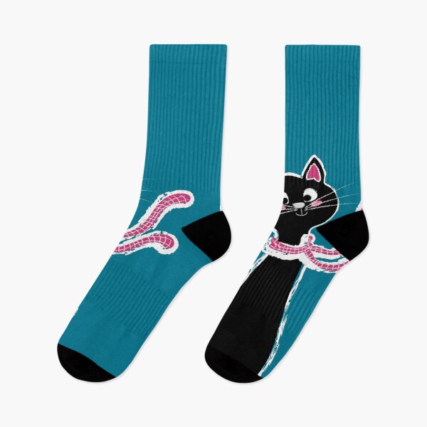 Item preview, Black Cat Long Neck Deep Blue designed and sold by ranadigipaint.