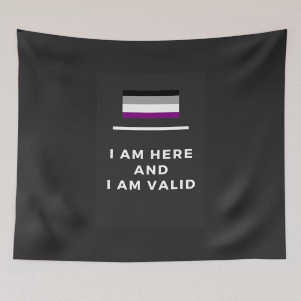 Item preview, I Am Valid Rectangle Graphic - Asexual designed and sold by thesassypanda.
