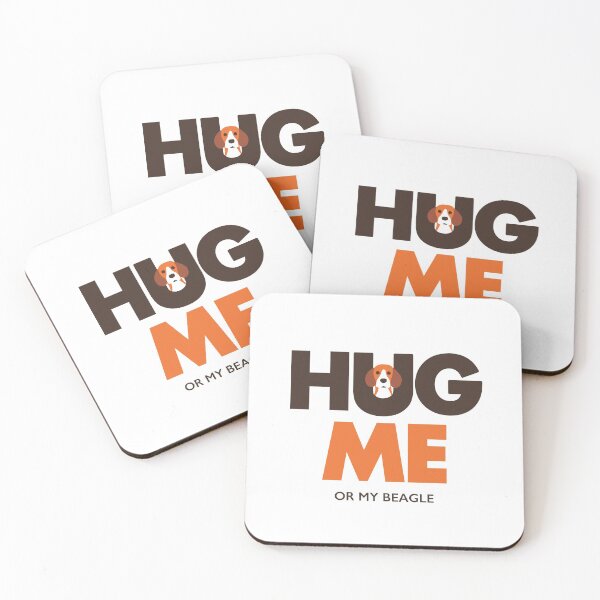Item preview, hug me or my beagle white/orange designed and sold by TanyaHayes.