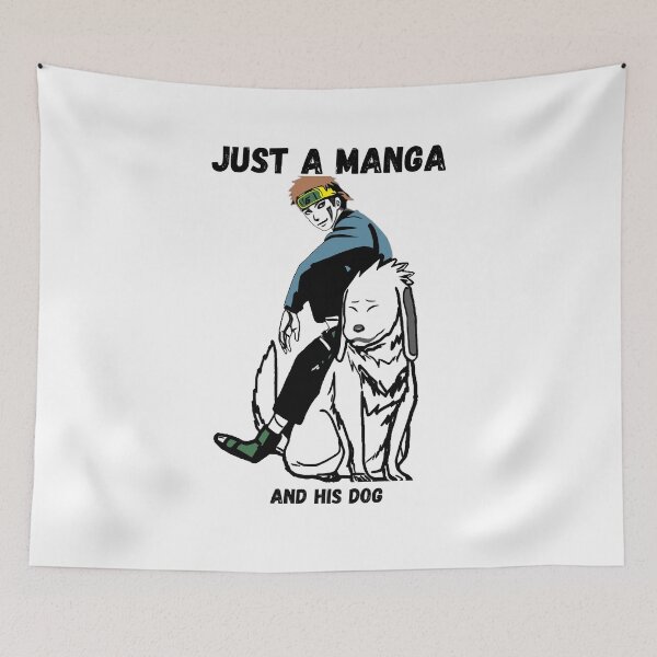 Item preview, Just a manga, and his dog designed and sold by TeeZoneZtore.