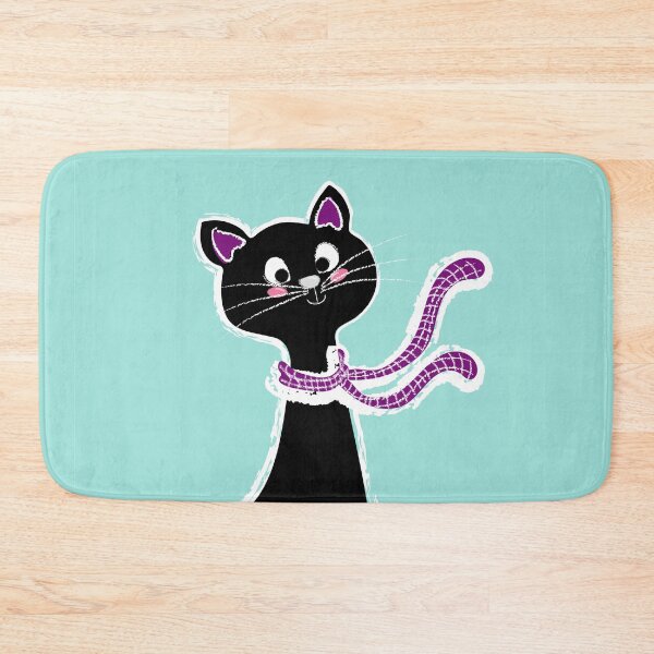 Item preview, Black Cat Long Neck Blue Sky designed and sold by ranadigipaint.