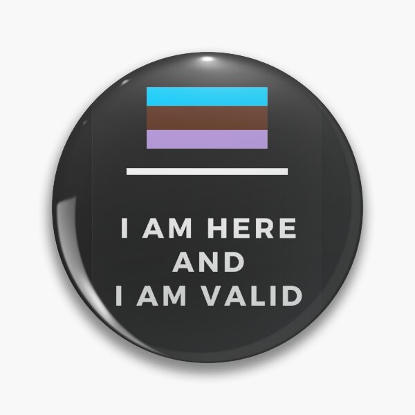 Item preview, I Am Valid Rectangle Graphic - Androsexual designed and sold by thesassypanda.