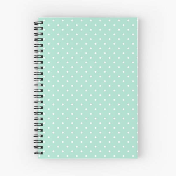 Item preview, Mint Green with white polka dots pattern designed and sold by cabgodfrey.