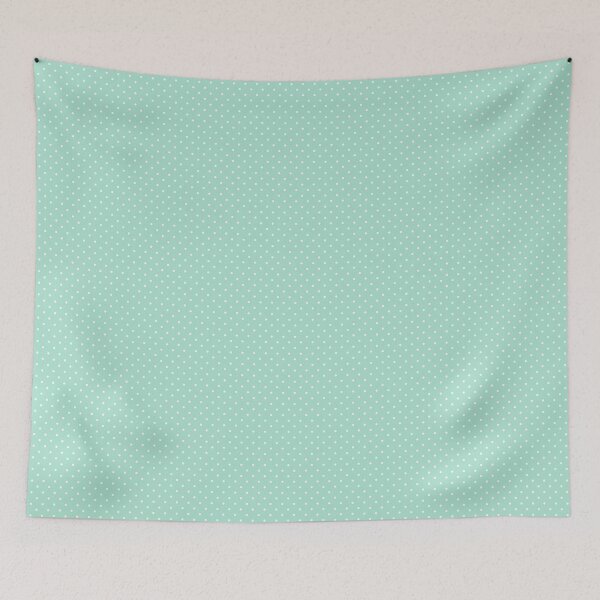Item preview, Mint Green with white polka dots pattern designed and sold by cabgodfrey.