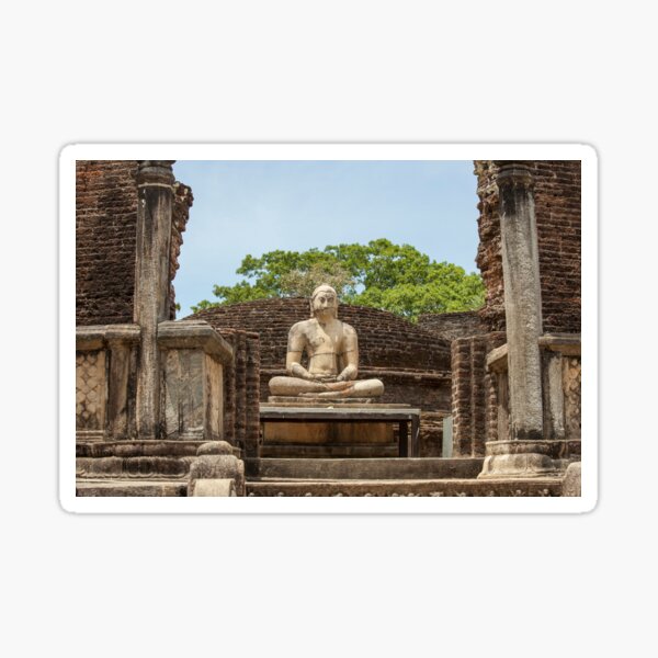 Buddha statue in Polonnaruwa, Sri Lanka Sticker